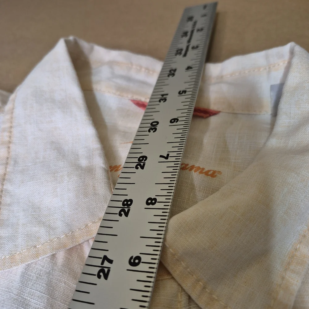 Tommy Bahama Light Orange Button Down Linen Shirt 2755/2